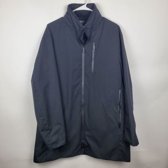 EMPORIO ARMANI Over Jacket Matrix Full Zip Up Out Pockets Lined Long Sleeve Mens - Picture 2 of 10